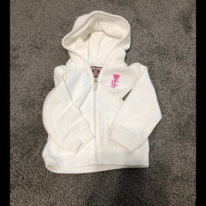 NWT Girls Juicy Couture Terrycloth full Zip Hoodie Jacket Sz 18 Mos